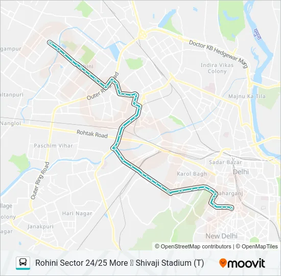 990A Bus Line Map