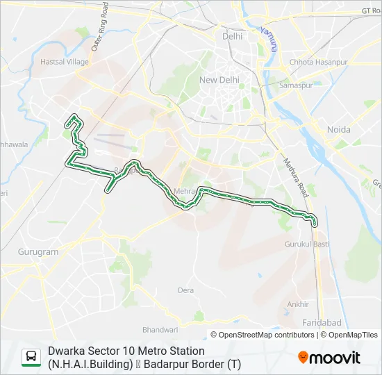 DW-2 Bus Line Map