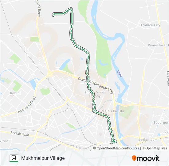 105 Bus Line Map