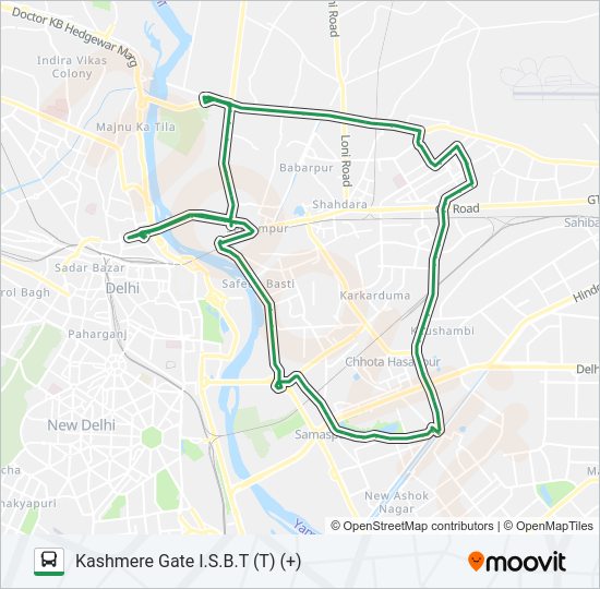 YMS (+) bus Line Map