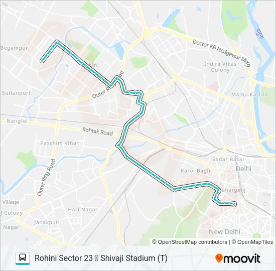 990EXT Bus Line Map