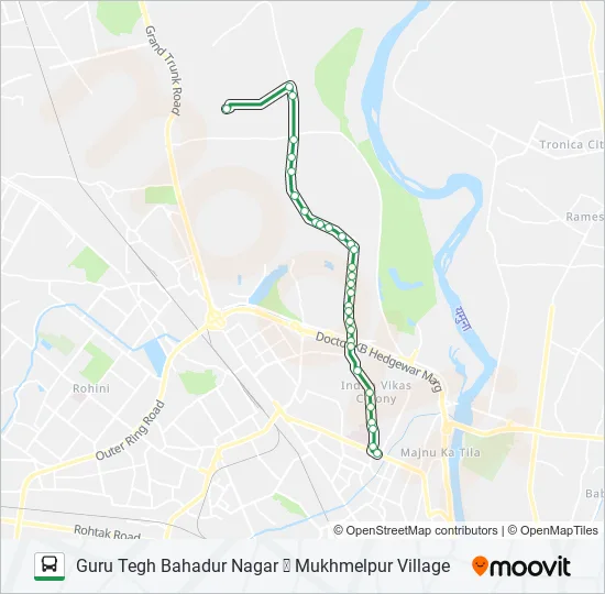 105 Bus Line Map