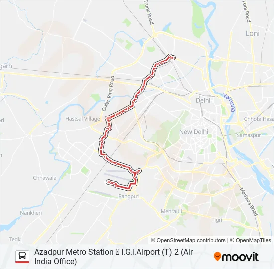 AIR-05 Bus Line Map