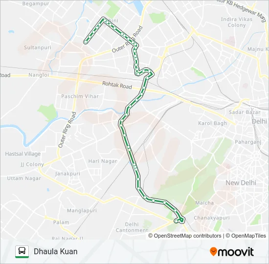 984A Bus Line Map