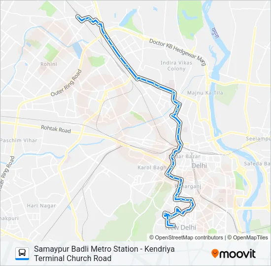 100A Bus Line Map