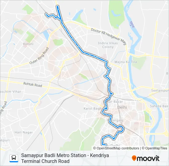 100A Bus Line Map