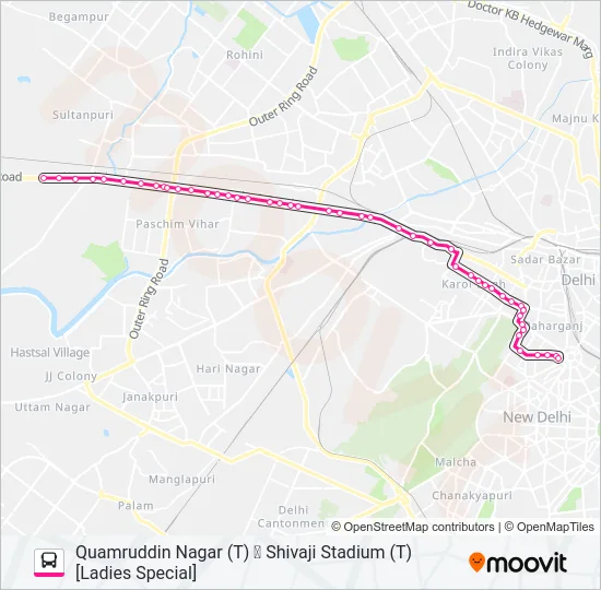 966 (LS) Bus Line Map
