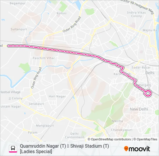 966 (LS) Bus Line Map