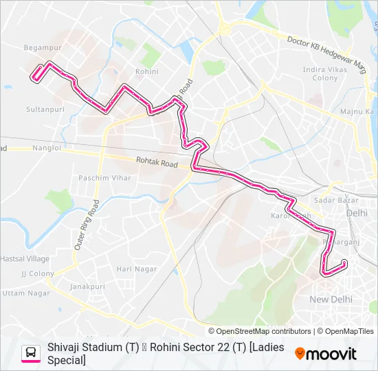 957 (LS) Bus Line Map