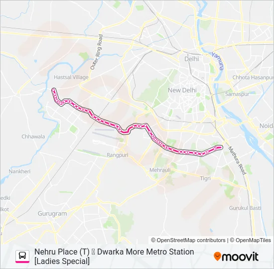 764 (LS) Bus Line Map