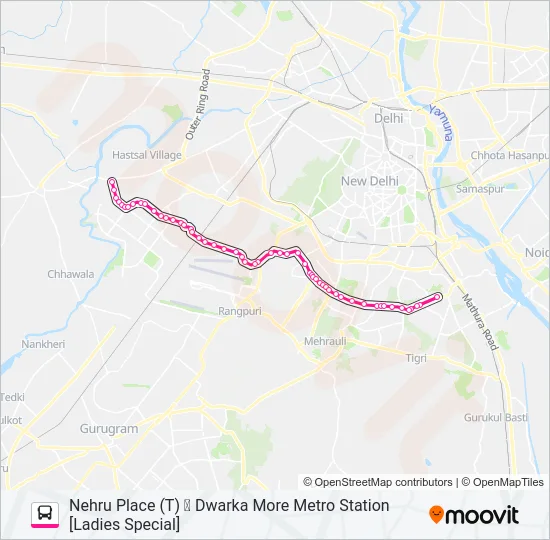 764 (LS) Bus Line Map
