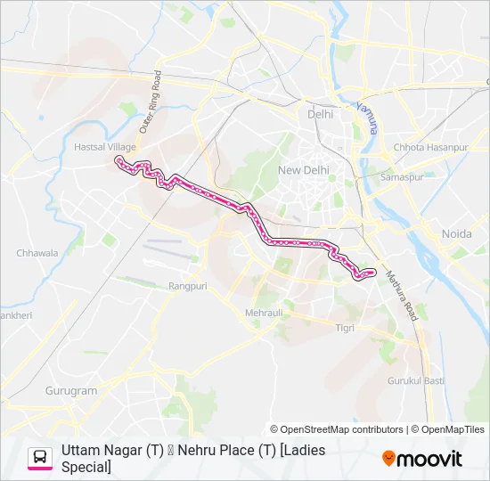 724 (LS) Bus Line Map