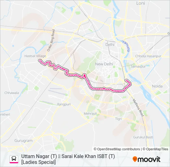 711 (LS) Bus Line Map