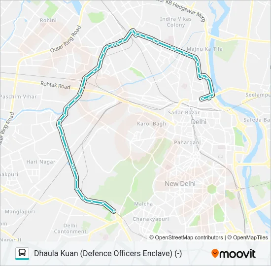 TMS (-) Bus Line Map