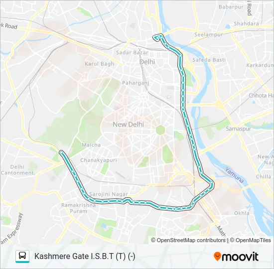 TMS (-) Bus Line Map