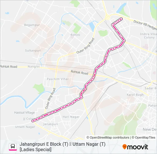 861A (LS) Bus Line Map