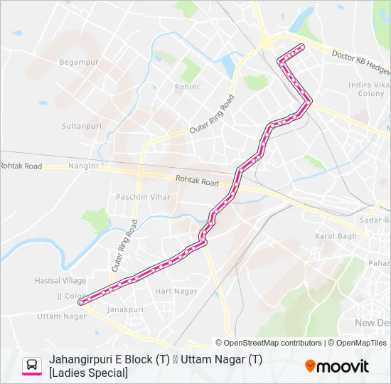 861A (LS) Bus Line Map
