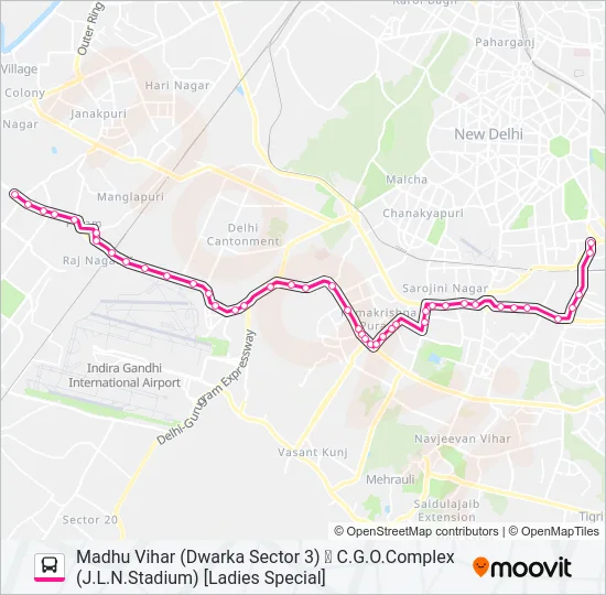 727 (LS) Bus Line Map