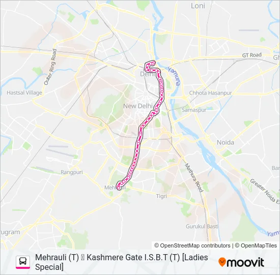 502 (LS) Bus Line Map