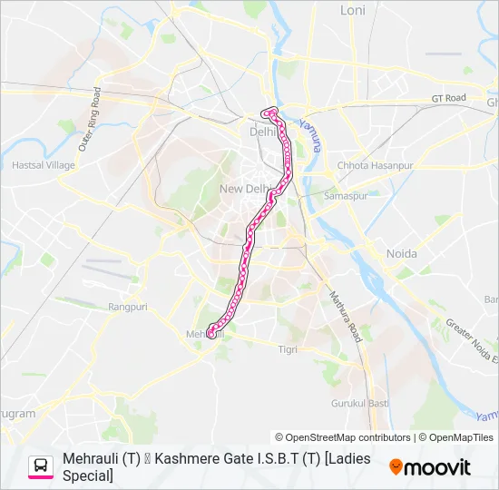 502 (LS) Bus Line Map