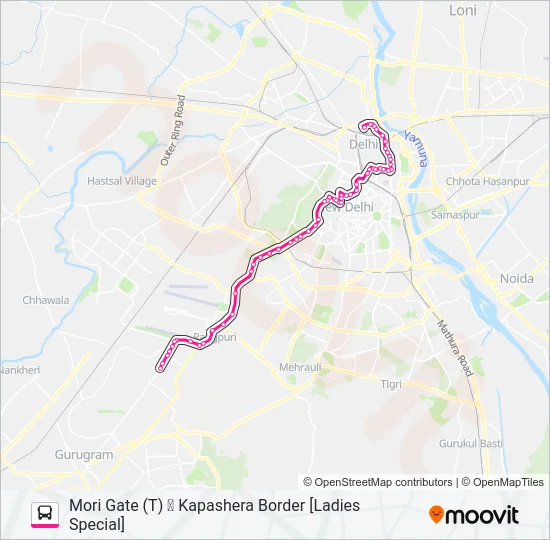 729 (LS) Bus Line Map
