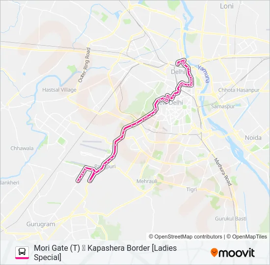 729 (LS) Bus Line Map