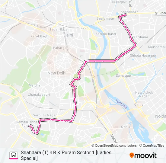 623 (LS) Bus Line Map