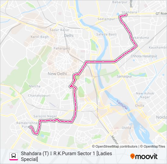 623 (LS) bus Line Map