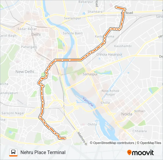 375 Bus Line Map