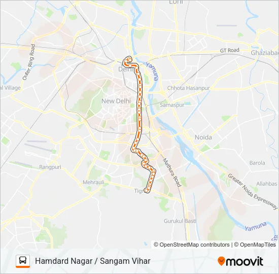 425 Bus Line Map