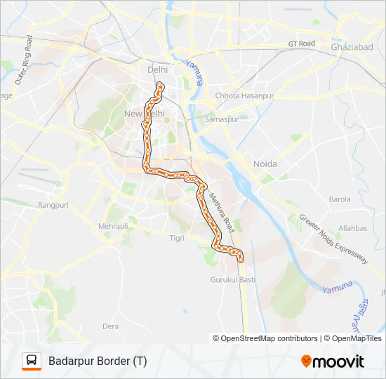 433 Bus Line Map