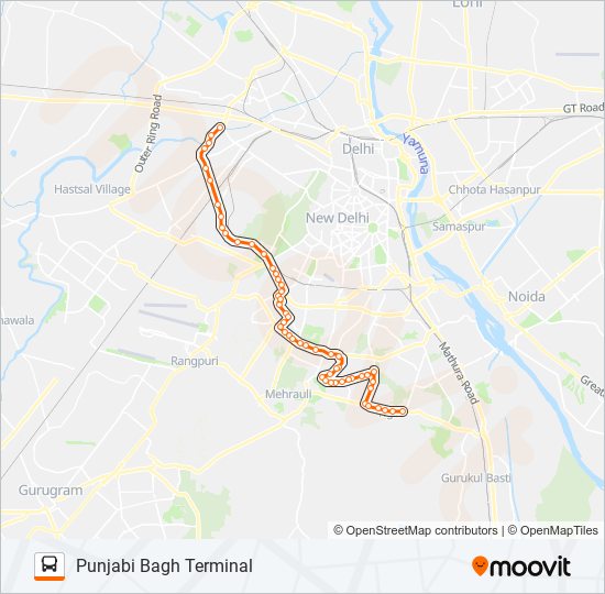 448 bus Line Map