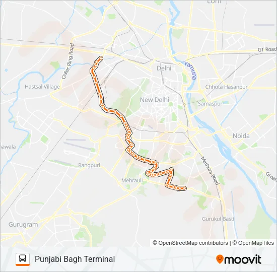 448 Bus Line Map