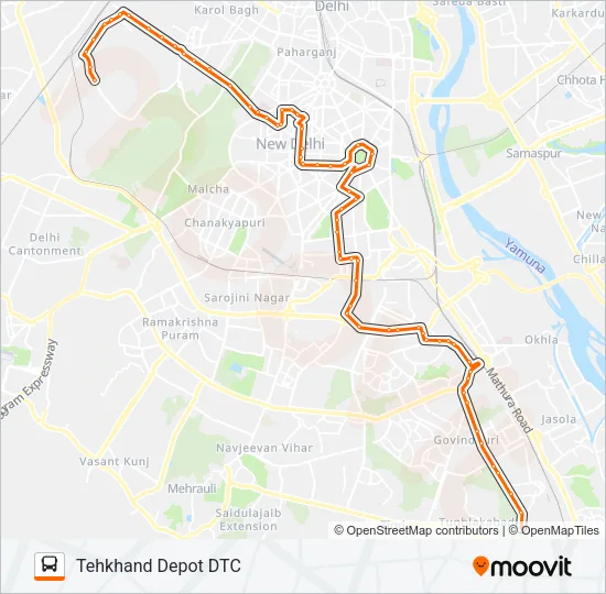 47A Bus Line Map