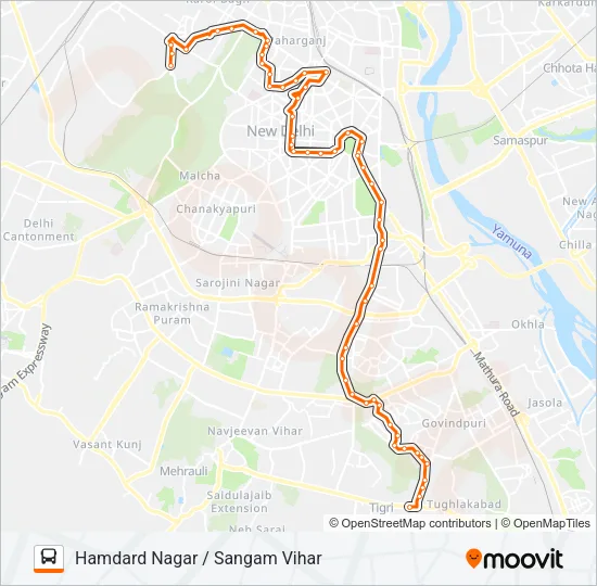 490 Bus Line Map