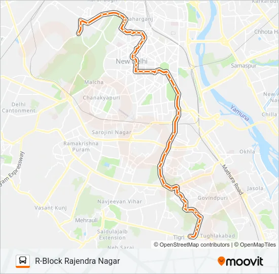 490 Bus Line Map