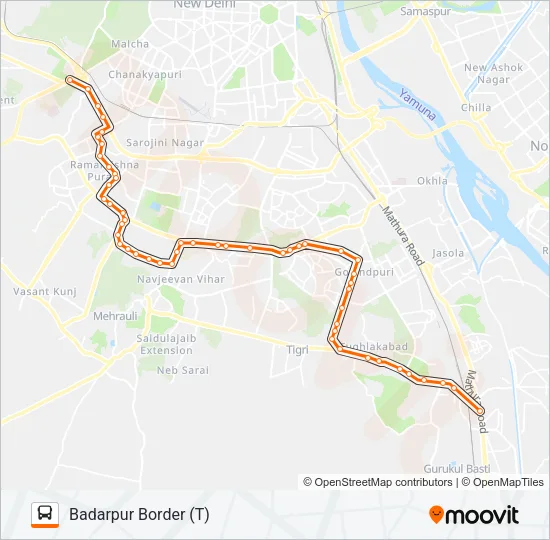 511 Bus Line Map