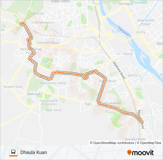 511 Bus Line Map