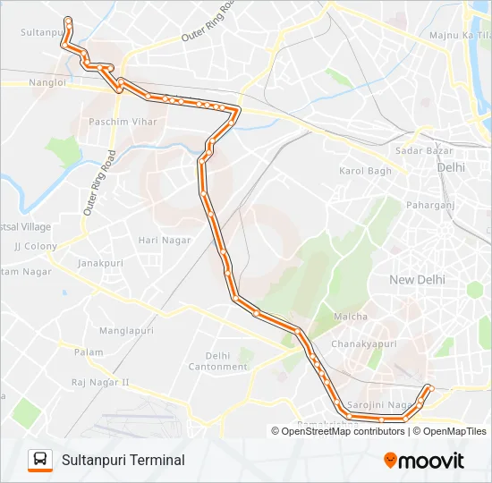 569 Bus Line Map