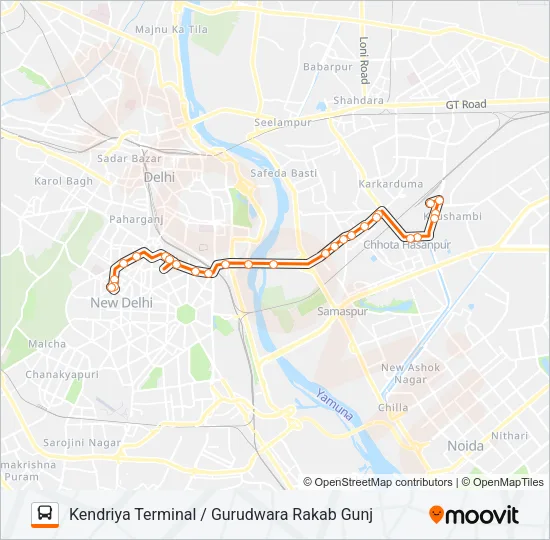 73A Bus Line Map