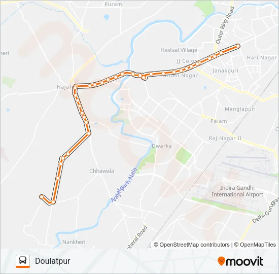 845 Bus Line Map