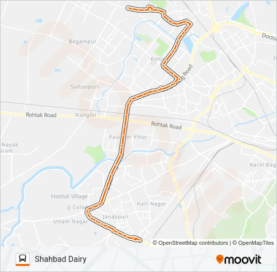 879 Bus Line Map