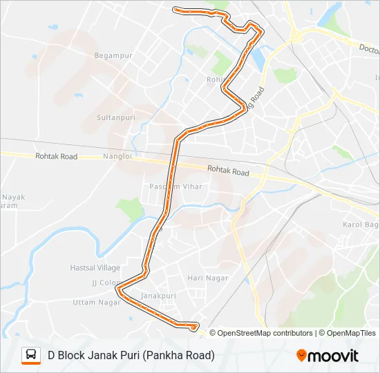 879 Bus Line Map