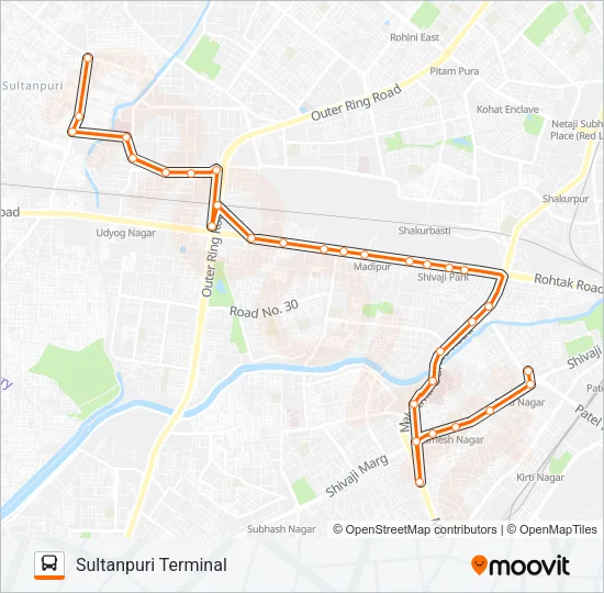 908 Bus Line Map