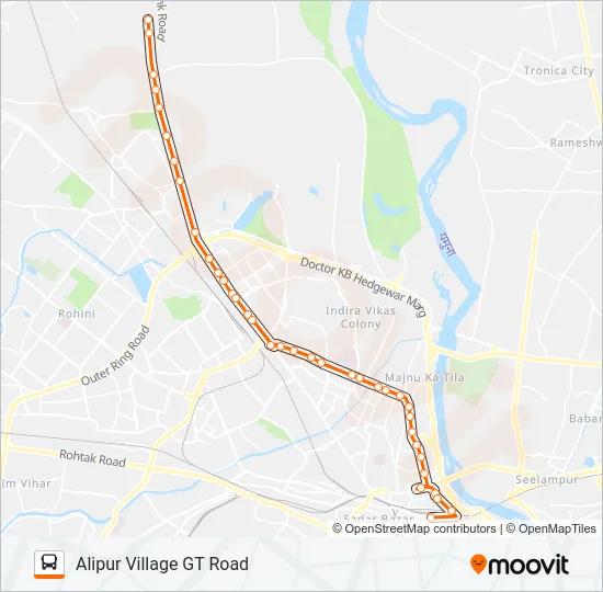 103E Bus Line Map
