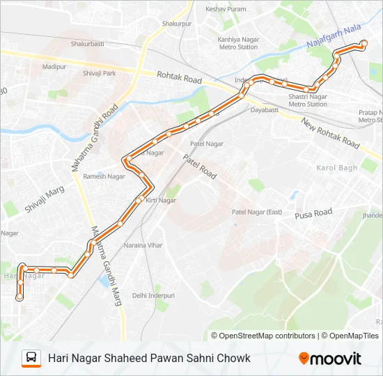 108A Bus Line Map