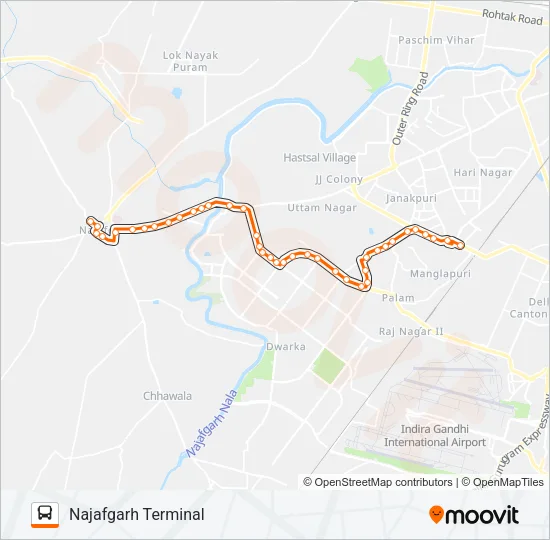 850B Bus Line Map
