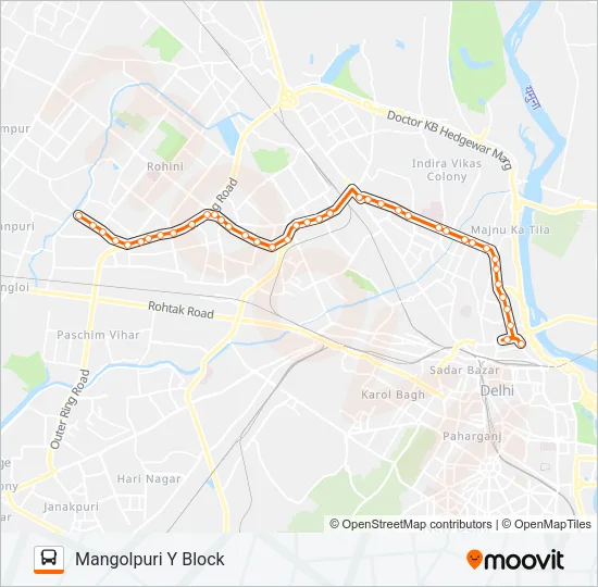 901A Bus Line Map