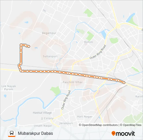 929E Bus Line Map