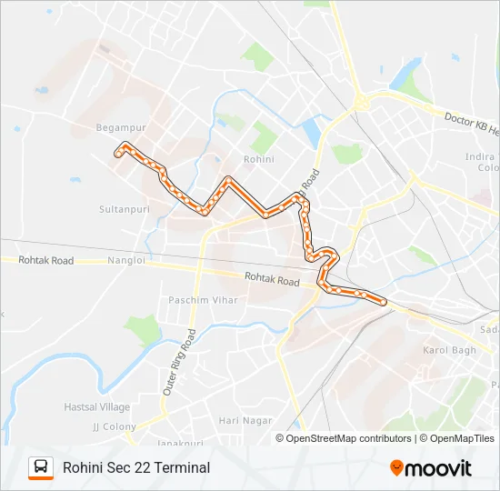 957B Bus Line Map